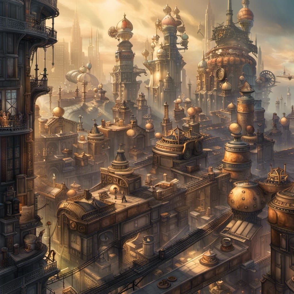 Steampunk Cityscape
