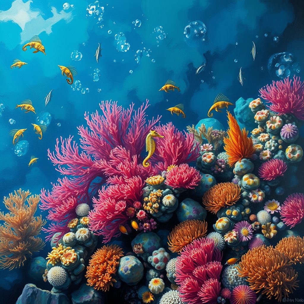 Symphony of color beneath the waves.  by @Ouchtown