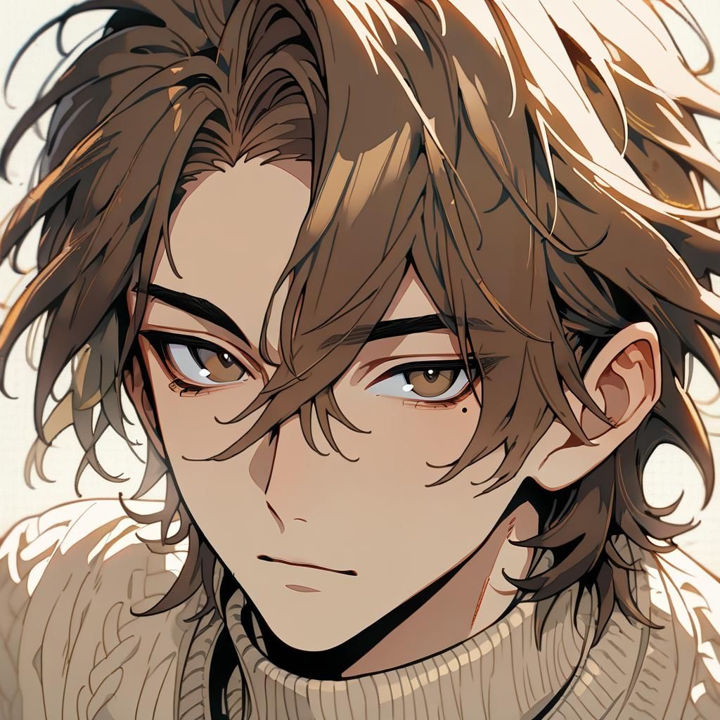 Close-Up Portrait of Boy with Two-Tone Hair