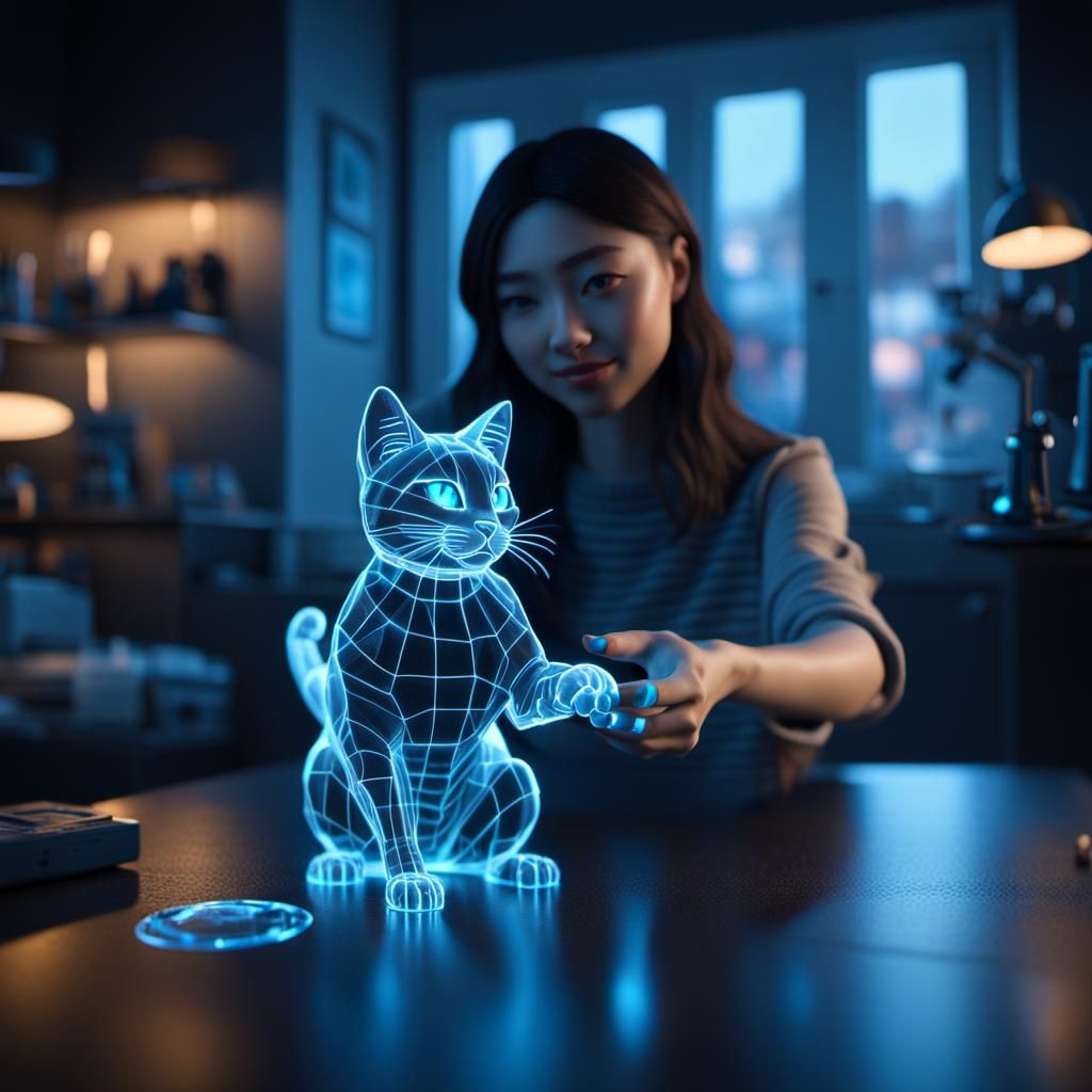 Holodeck kitty  by @Anna