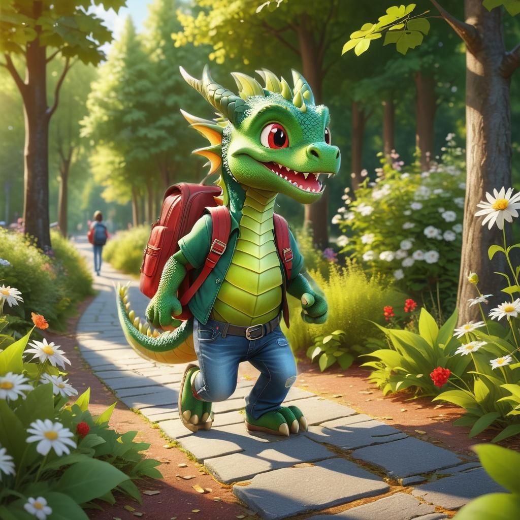 Dragon's First Day of School