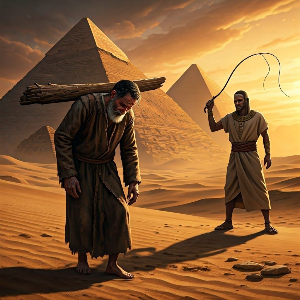 Ancient Jewish Man's Suffering in Egypt