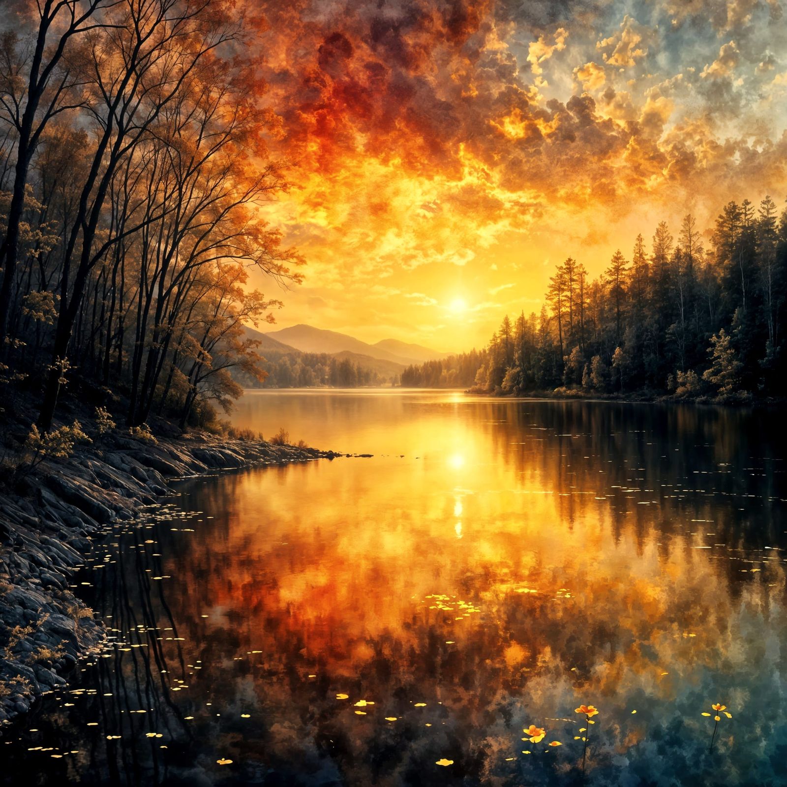 Golden Sunset  by @Nereids of AU