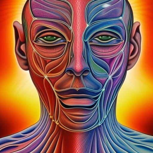 Body and Life, by Alex grey, equilibrium, transparent skin, ...