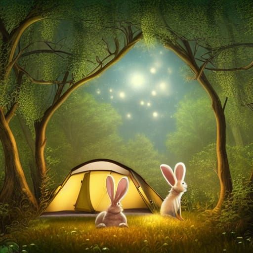 Bunnies Beneath The Stars