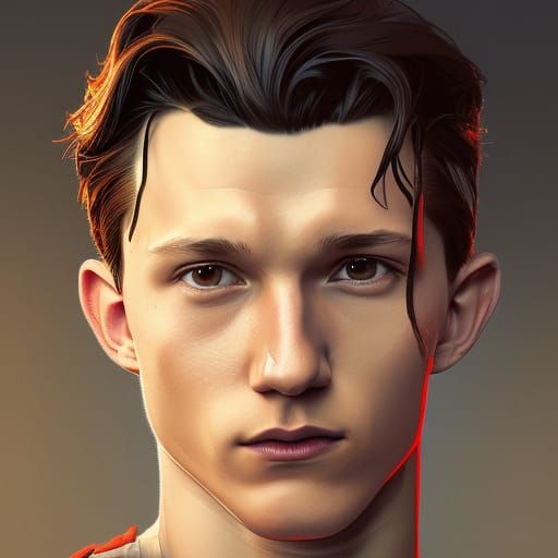 Tom Holland - AI Generated Artwork - NightCafe Creator