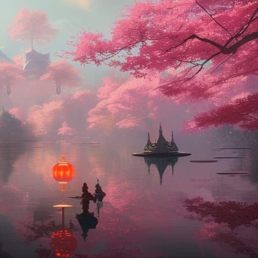 Pink Japanese world  by @Angel