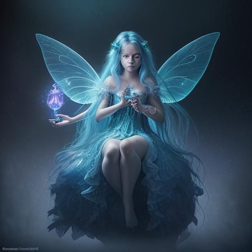 Stunningly Beautiful Bioluminescence Fairy-tale, Finely Detailed 