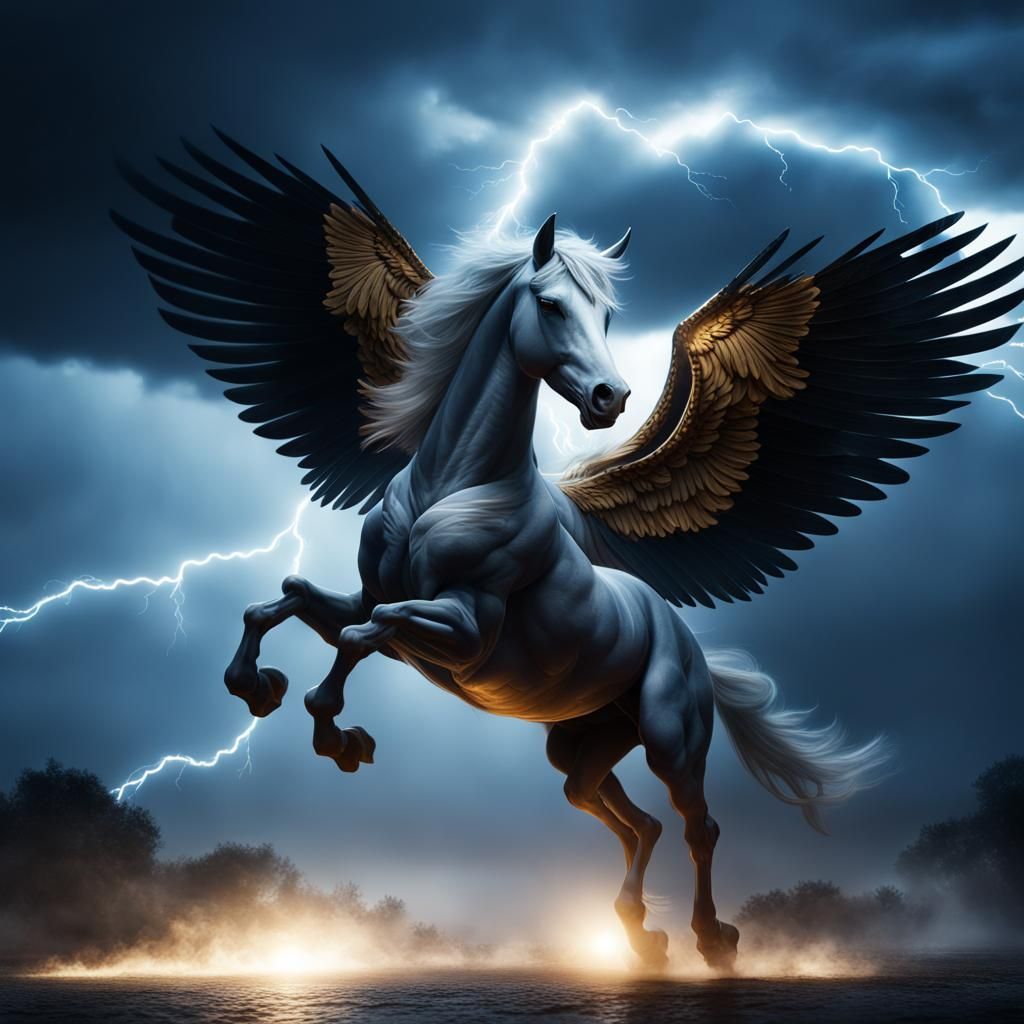 Pegasus - AI Generated Artwork - NightCafe Creator