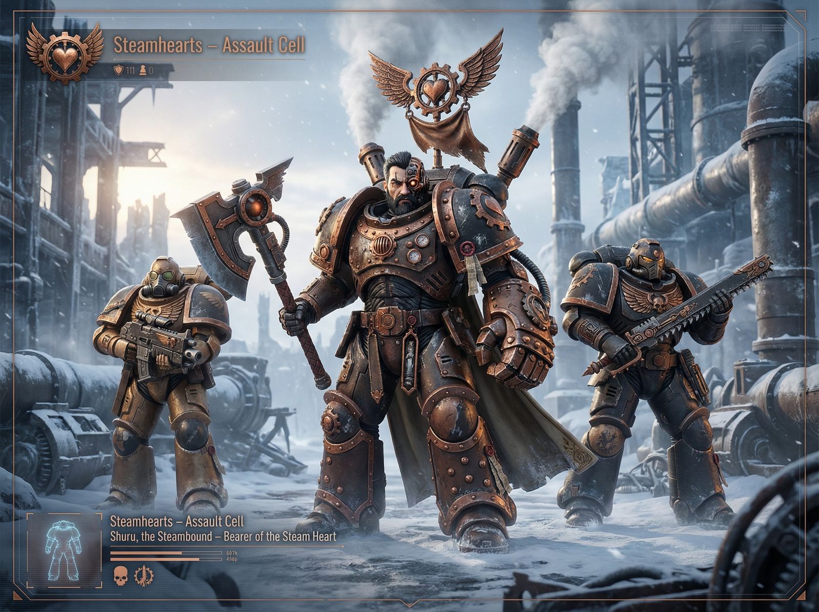 ⚙️ THE STEAMHEARTS ⚙️ (Successor Chapter of the Iron Hands)