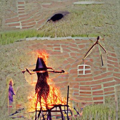 the witch was burned at the stake