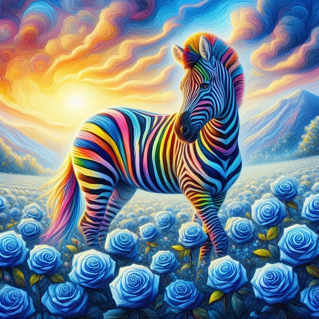 Rainbow zebra