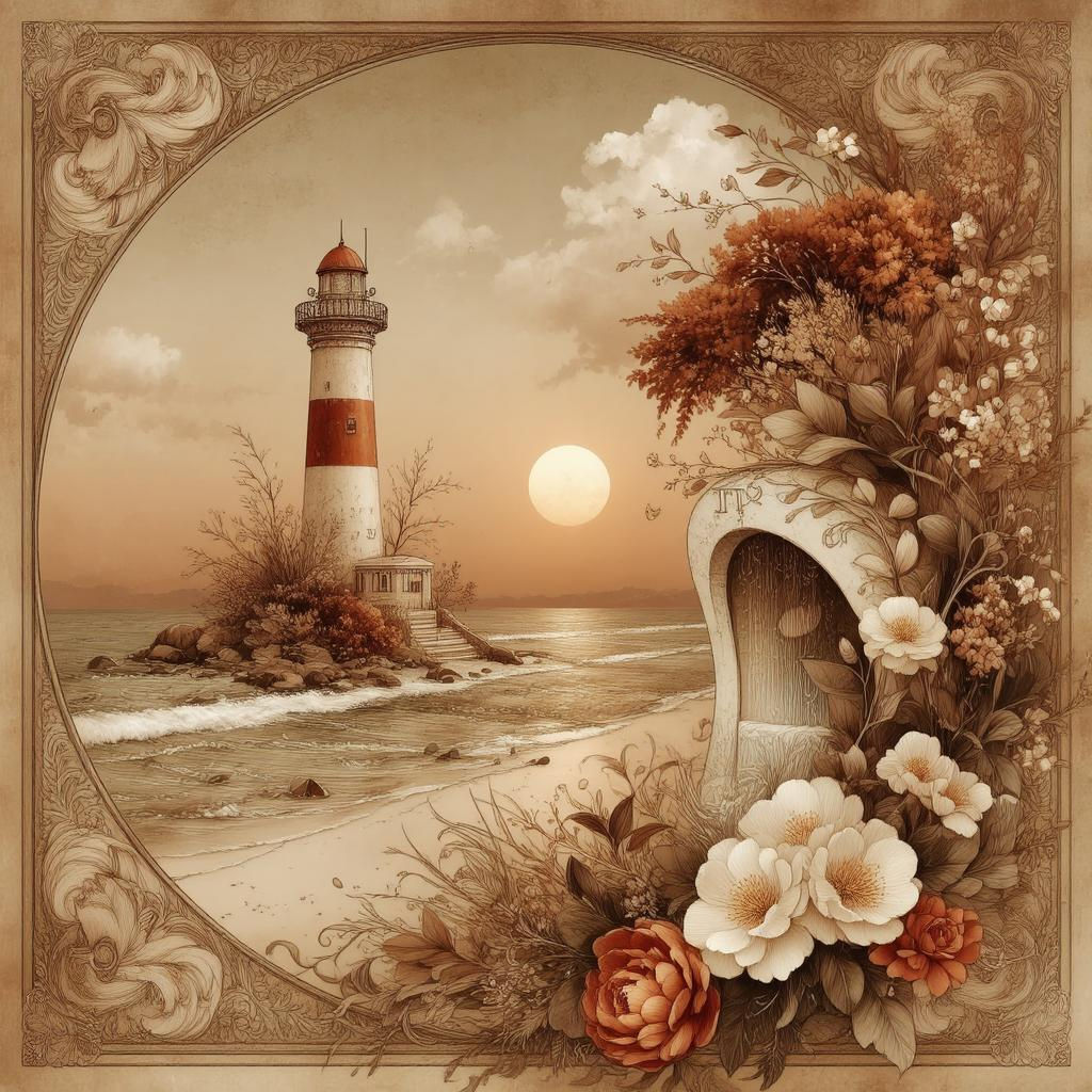 Vintage Seashore: Faded Memories.