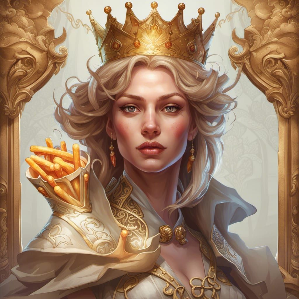 Queen of Fries - AI Generated Artwork - NightCafe Creator