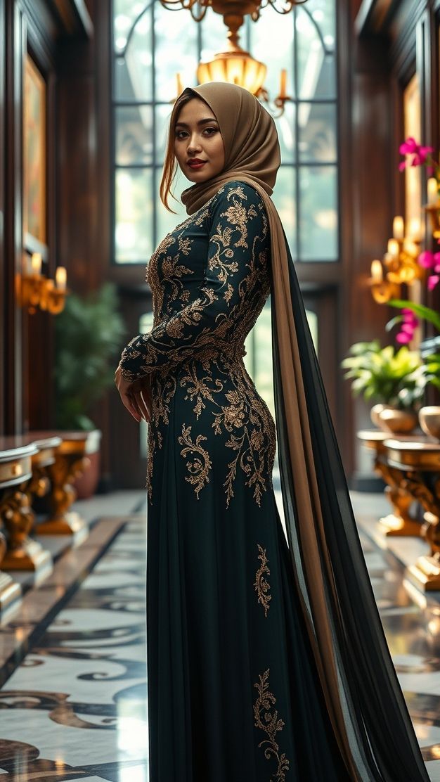 Hijabist Week : The Opulent Hijabists in Versace finery ♠️