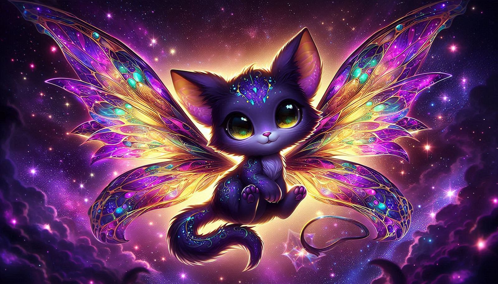 Fantasy creature with wings.