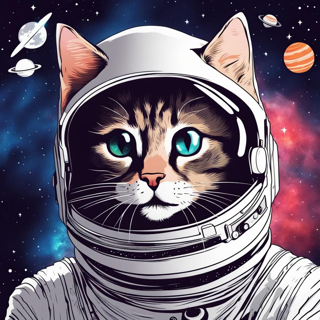 space kitty - AI Generated Artwork - NightCafe Creator