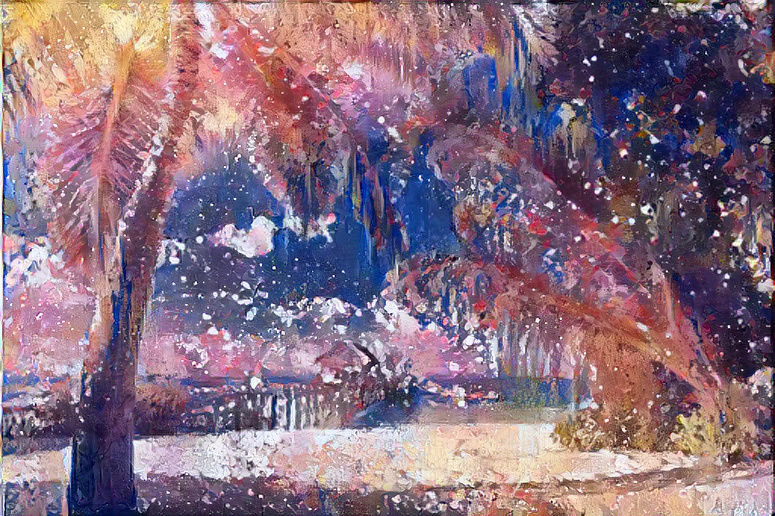 splatter paint beach