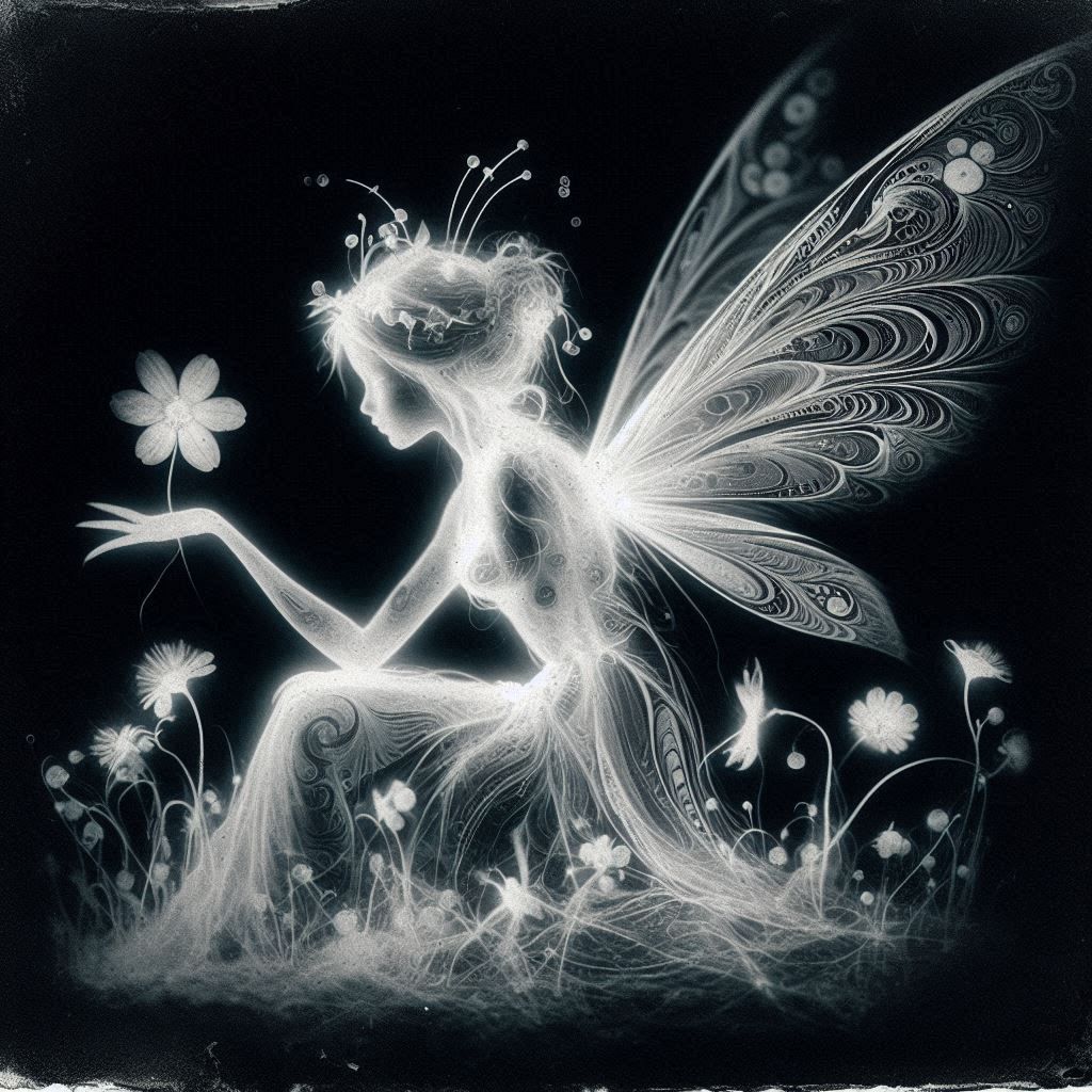 August 2024 Art Jam Images  fairy and photograms
