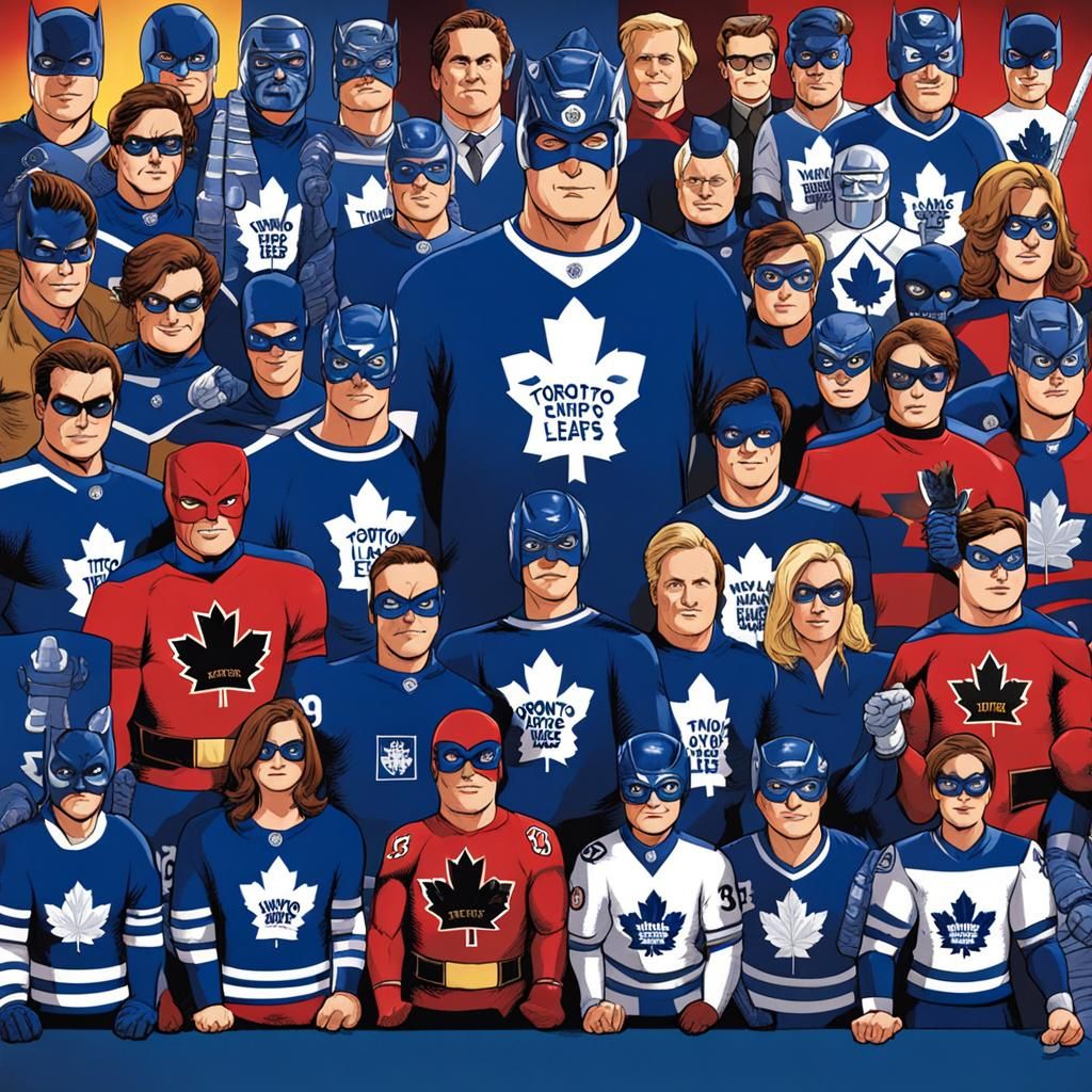 Toronto Maple Leafs as a superhero team - AI Generated Artwork ...