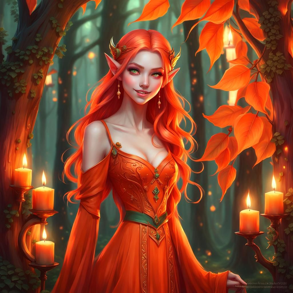 Elf in the forest  by @Crumble