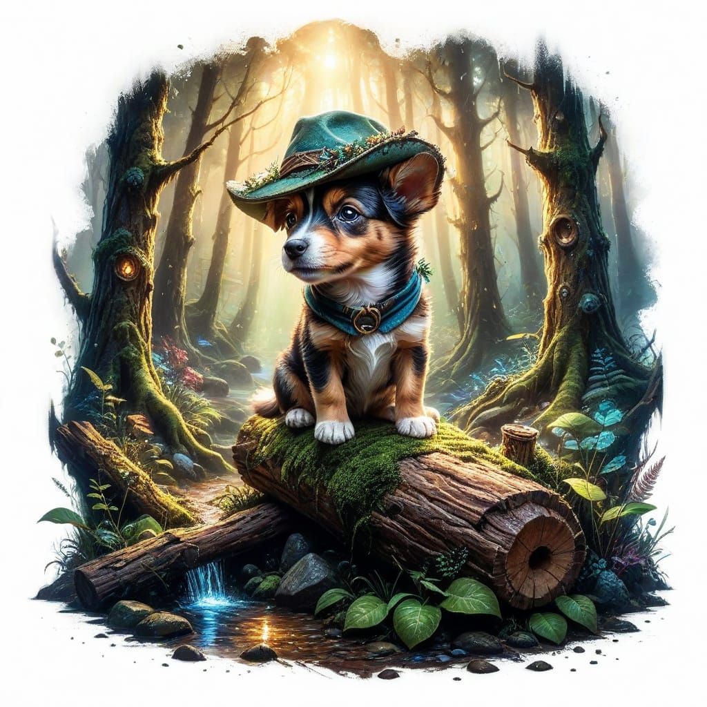Puppy Explorer in Enchanted Forest 🌳🐕