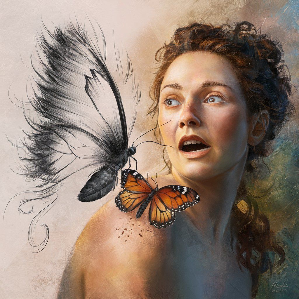 butterfly portrait
