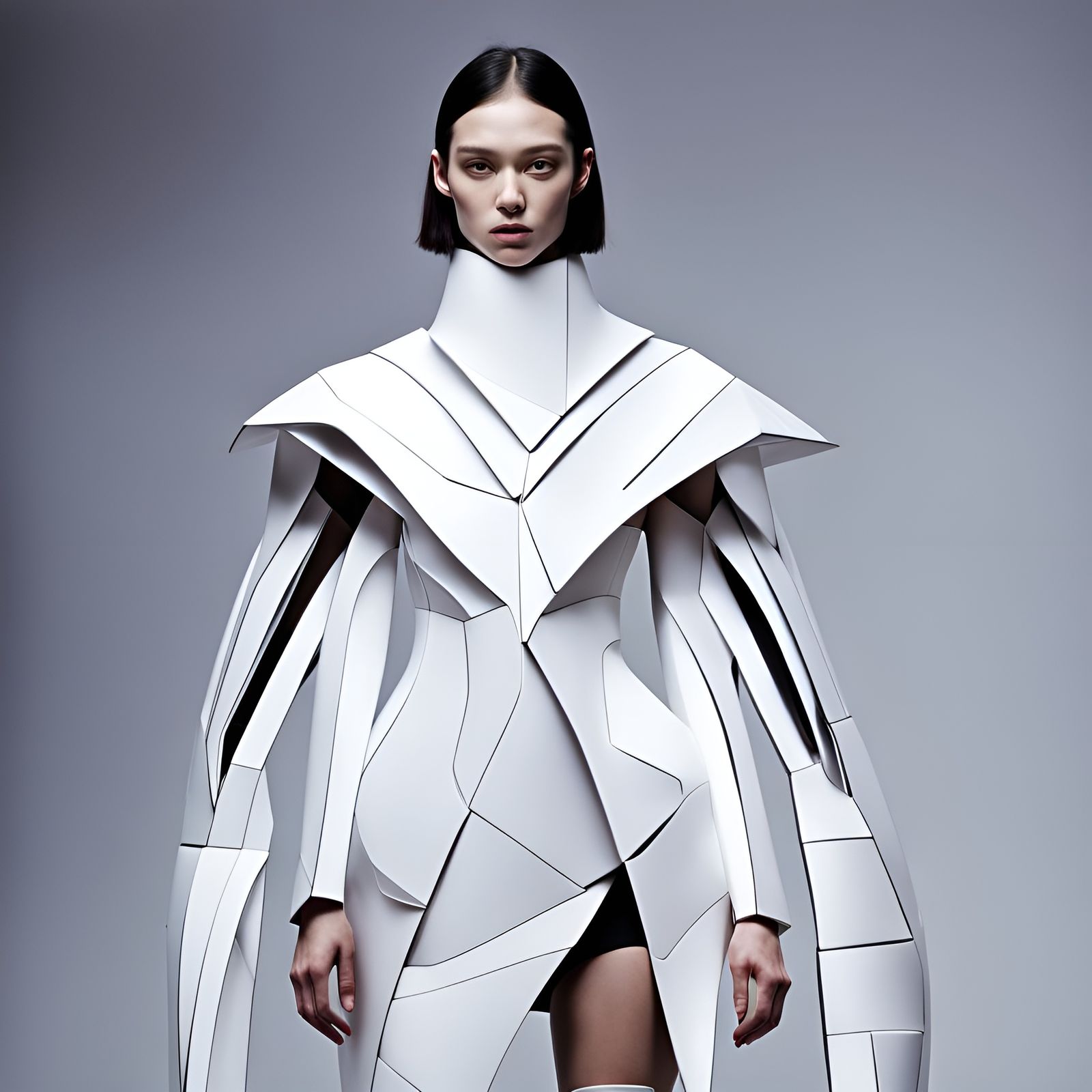 A futuristic fashion collection that combines cutting-edge technology ...