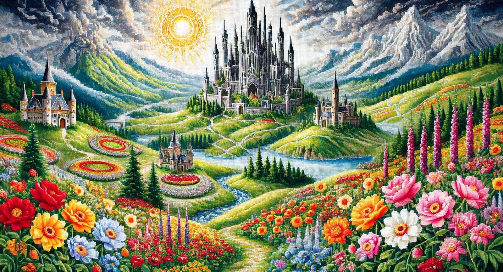 Middle Earth in cross-stitch #2