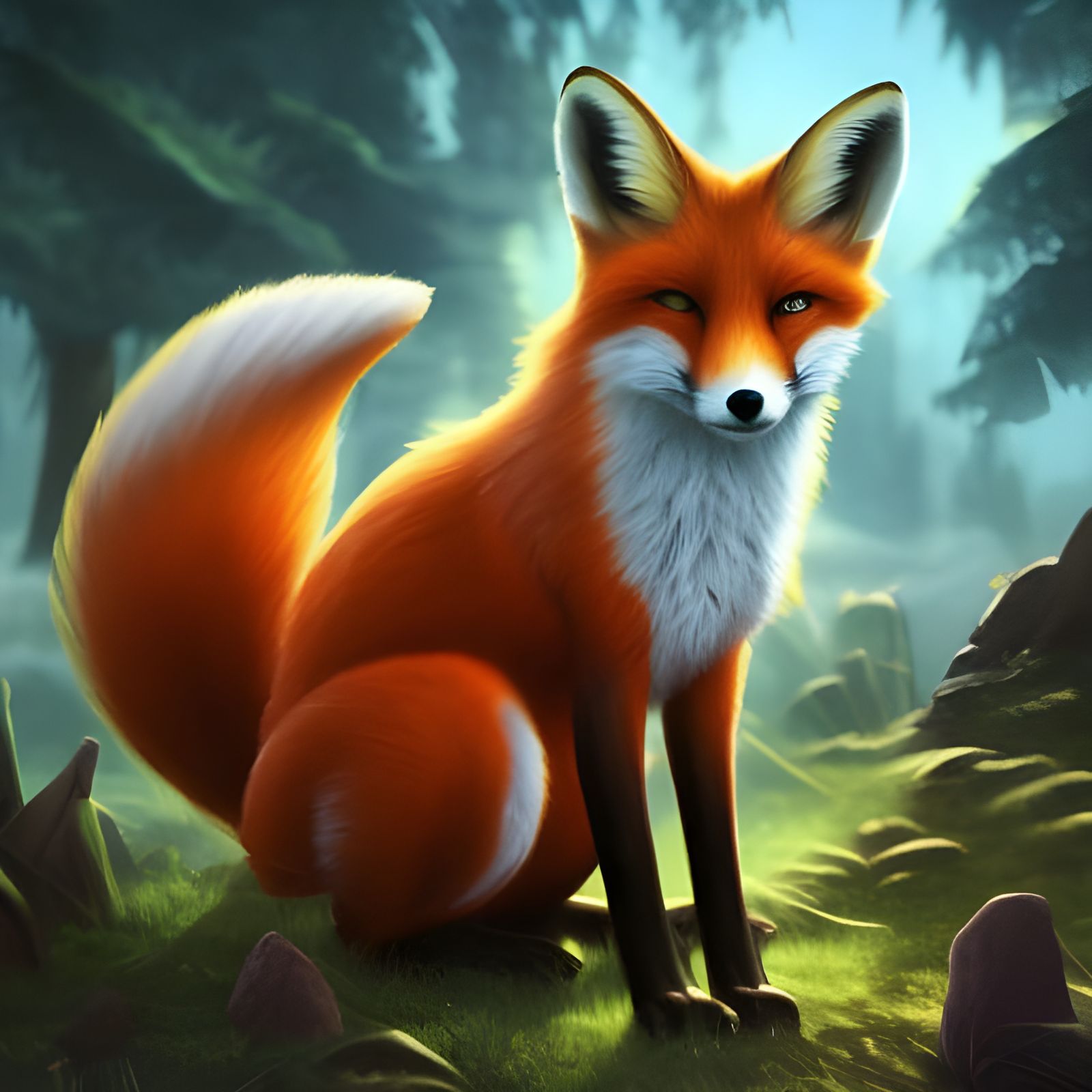 Innocent Fox - AI Generated Artwork - NightCafe Creator