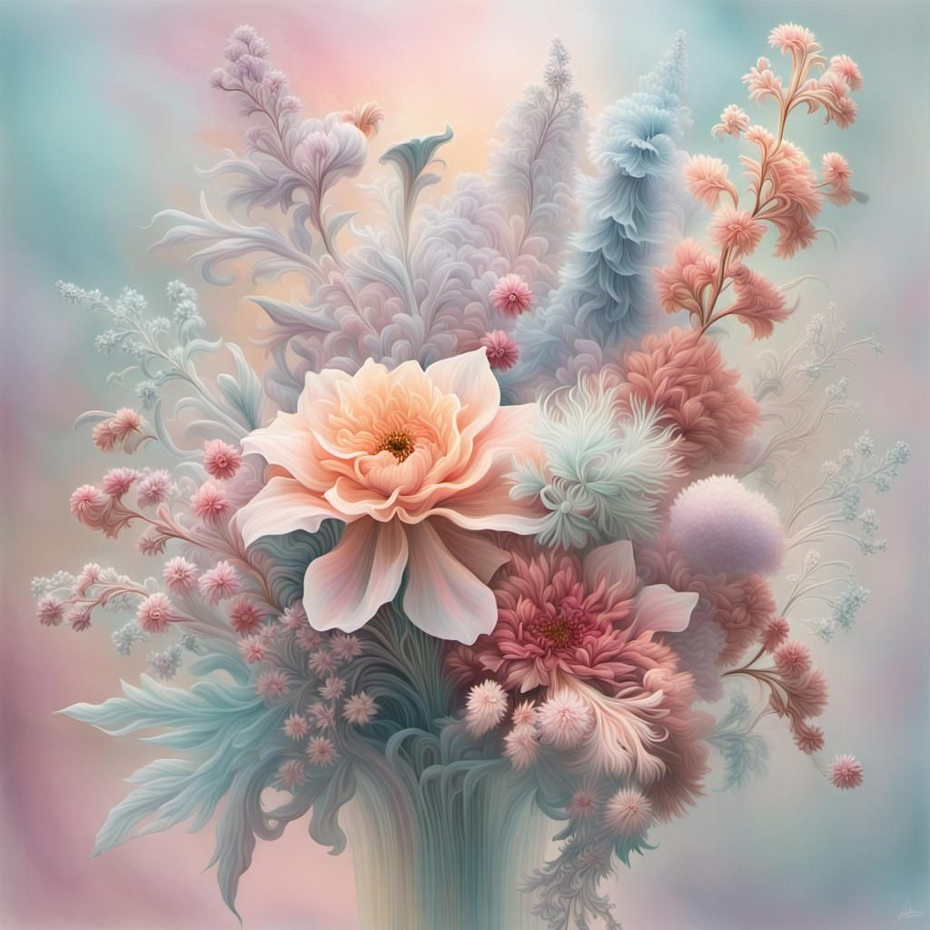 Bouquet of pastel  flowers  by @Patrick Francart