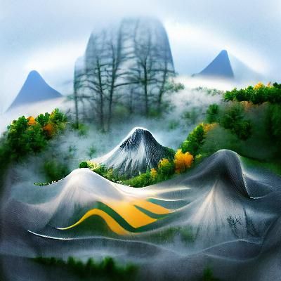 Misty mountains