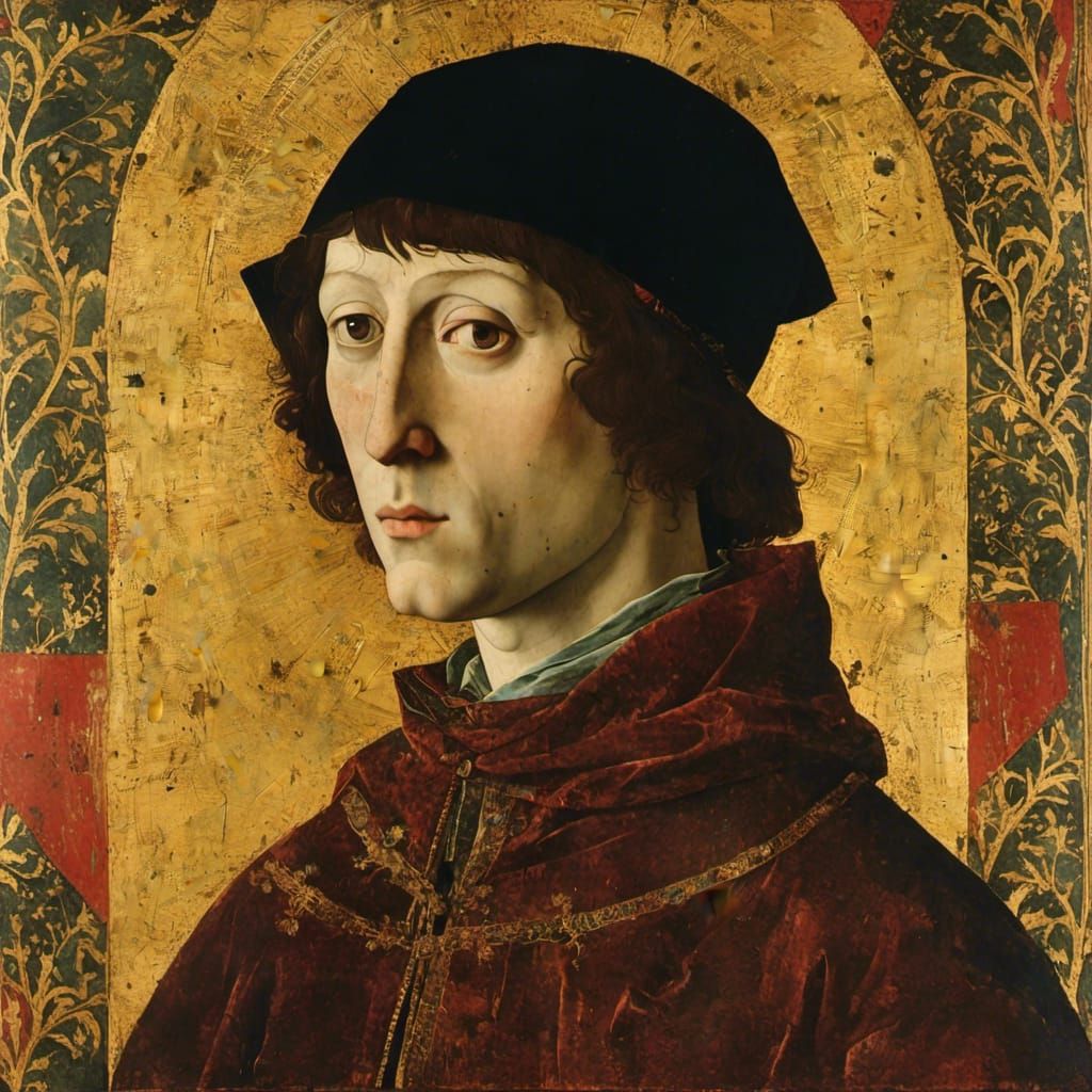 portrait of a man <lora:Medieval Paintings:1.0>