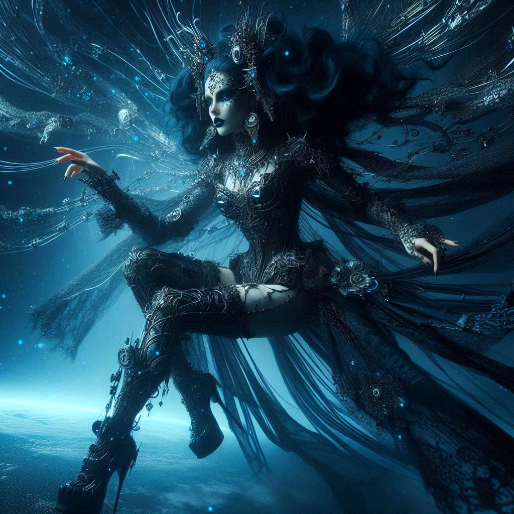 Celestial Techno-gothic Space Goddess