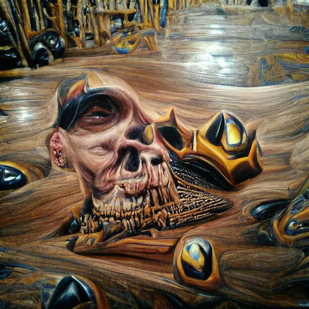 On a throne of skulls, the emporer sits. 1000 souls harveste...