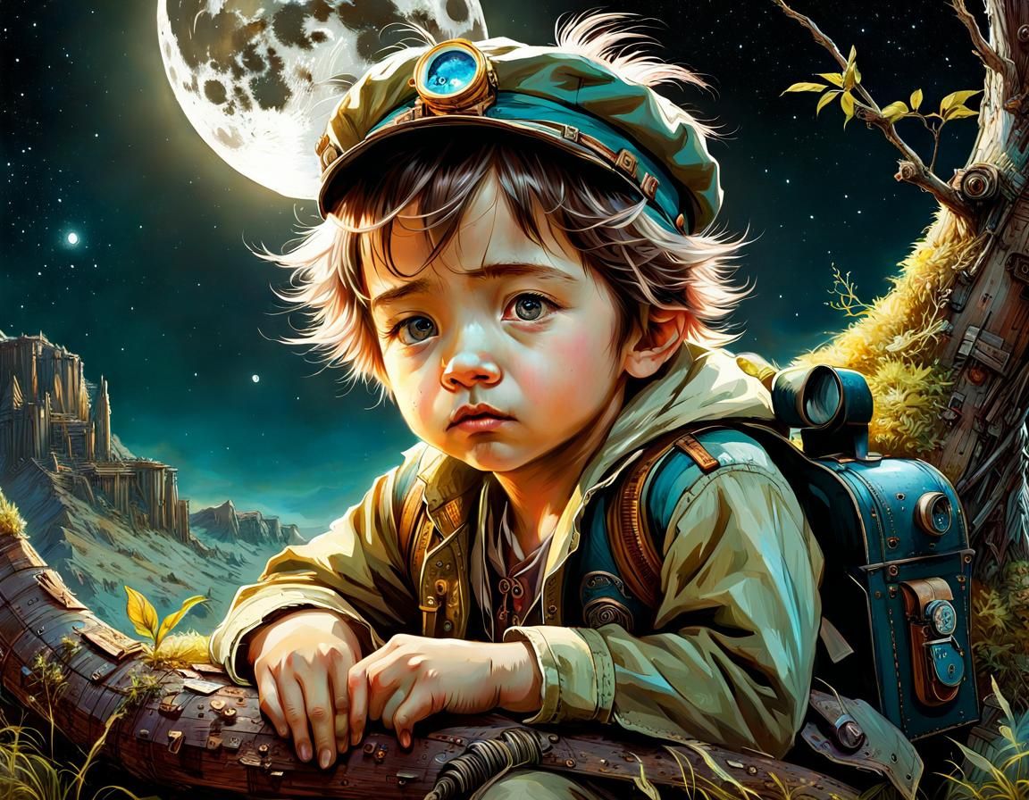 The little tired guardian of the moon.
