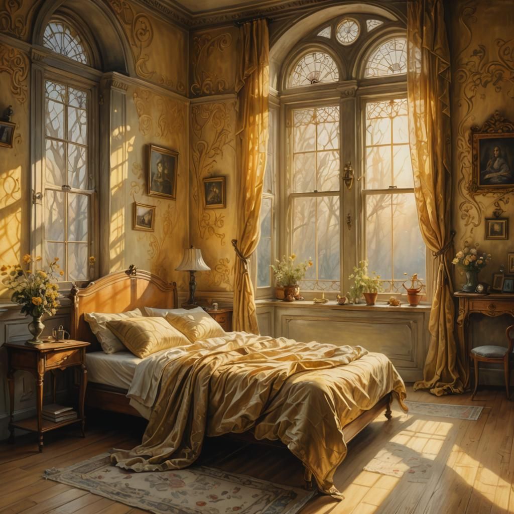cozy and serene boudoir  by @Another Seagull