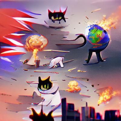 Cats that destroy the world