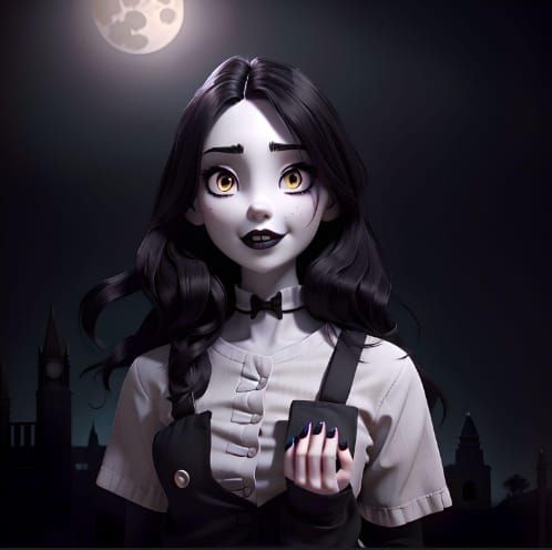 Halloween girl #3 Made on fotor with psychedelic pop