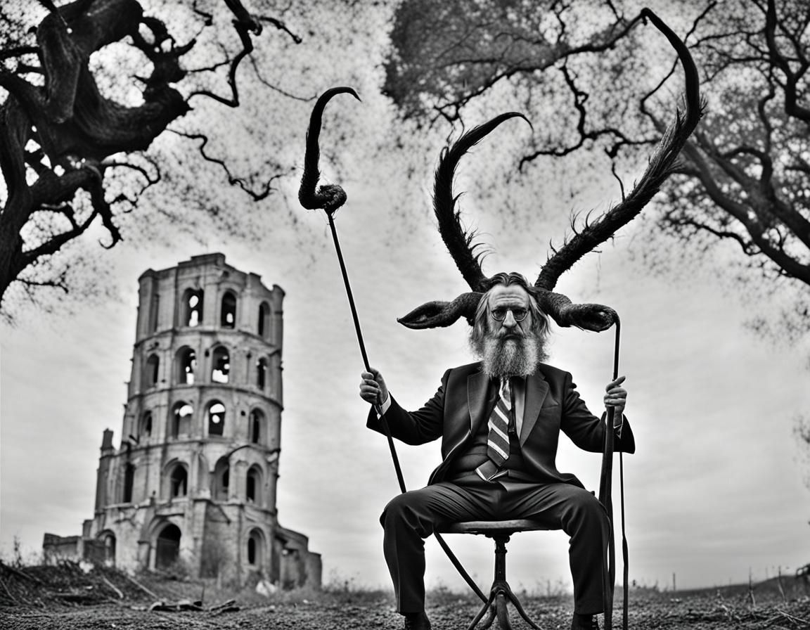 Surreal Insectoid Figure Inspired by Dada Art