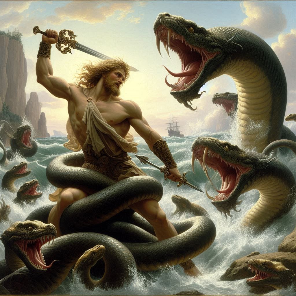 Hercules and the Serpents