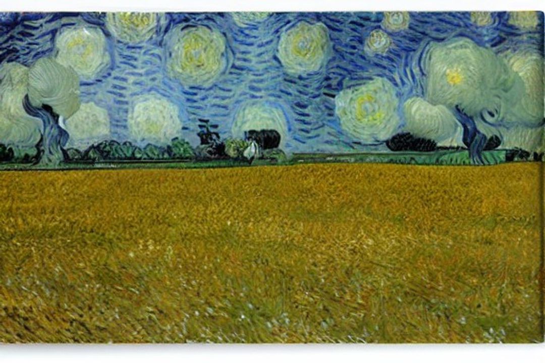 Field of Dandelions by Vincent Van Gogh AI Generated Artwork