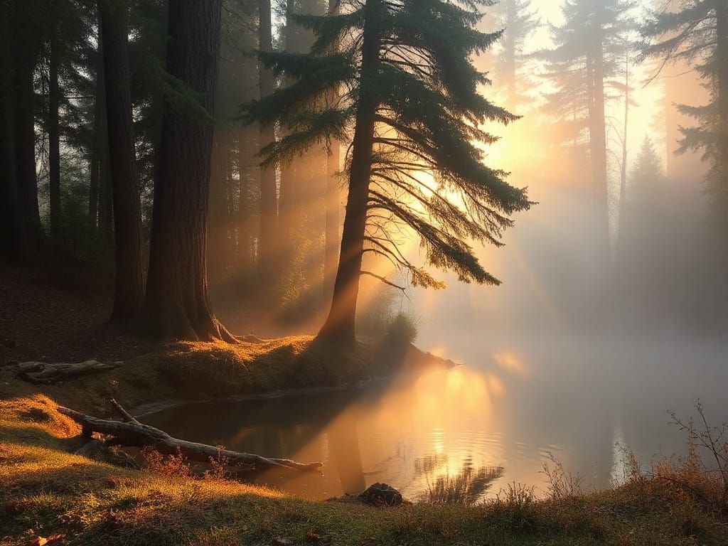 Foggy November forest  by @John from Youngstown