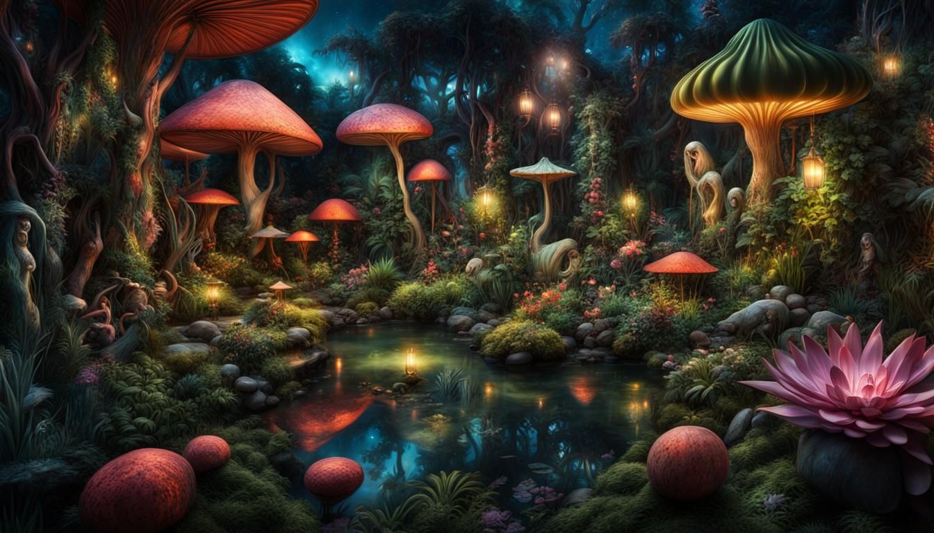 Night Garden II  by @Charlotty