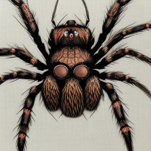 Brazilian Black Tarantula  Lonnystuchbery  Drawings  Illustration  Animals Birds  Fish Bugs  Insects Arachnids Spider  ArtPal