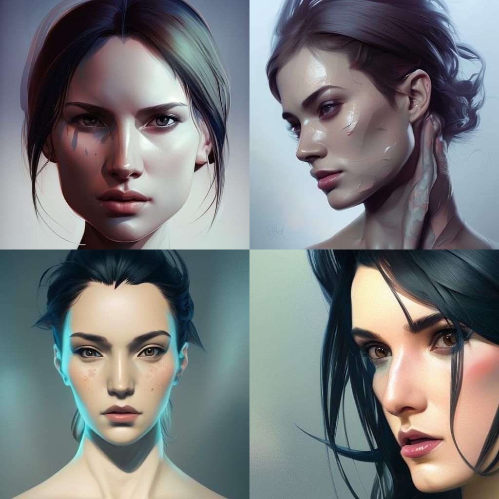 A Sharp angled woman