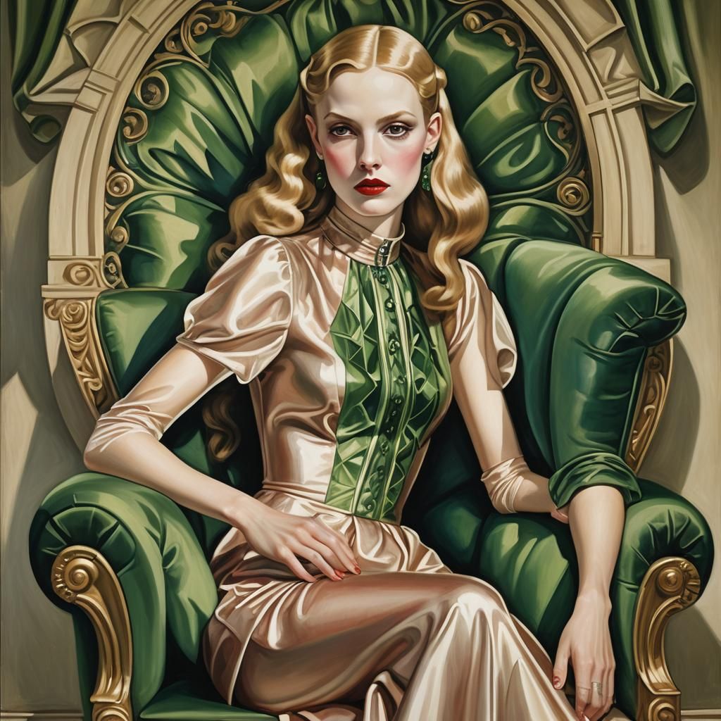 Portrait ____in green #1