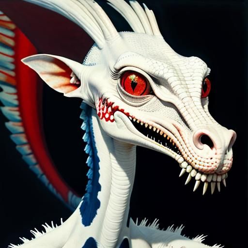Albino creature.