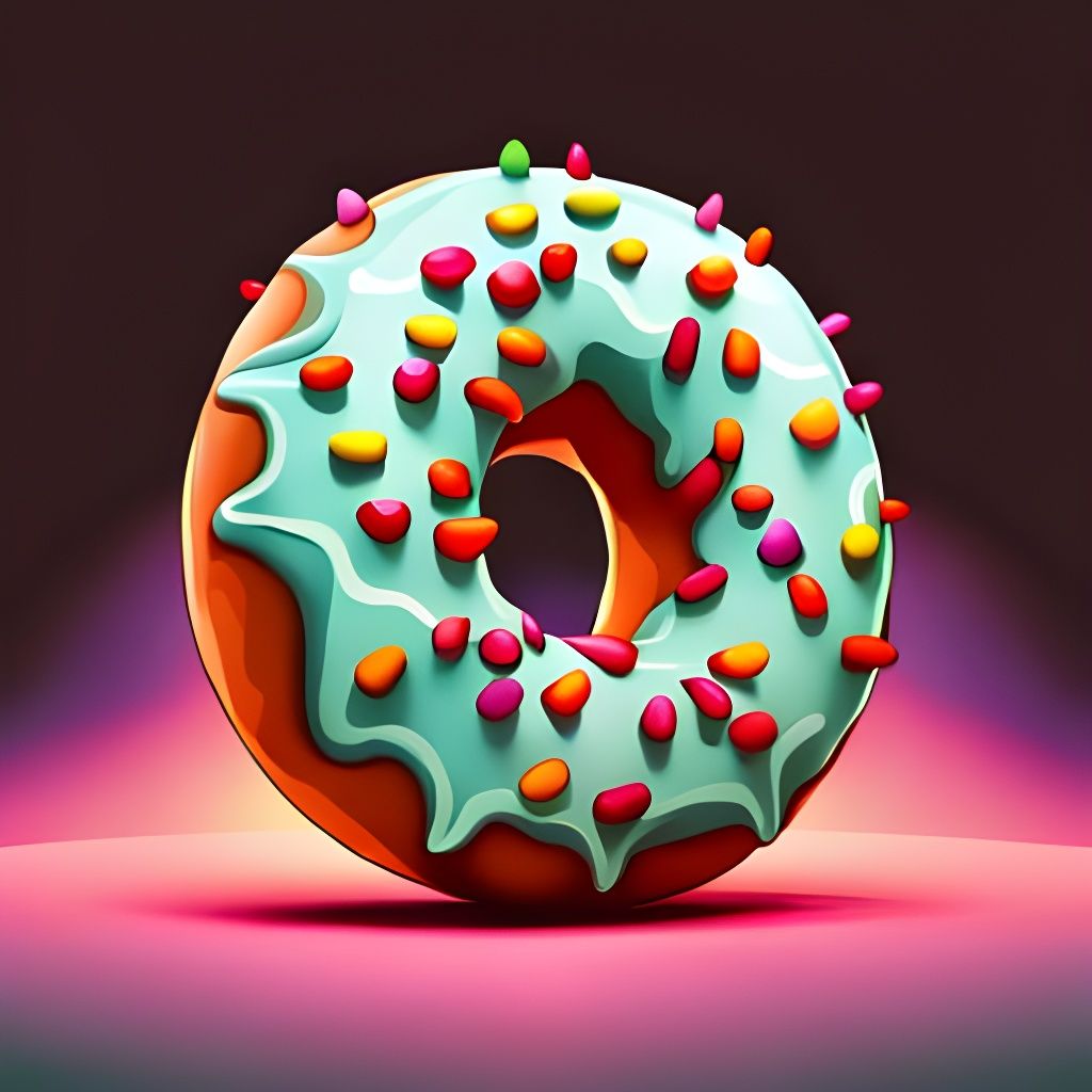 Donut with Sprinkles AI Generated Artwork NightCafe Creator