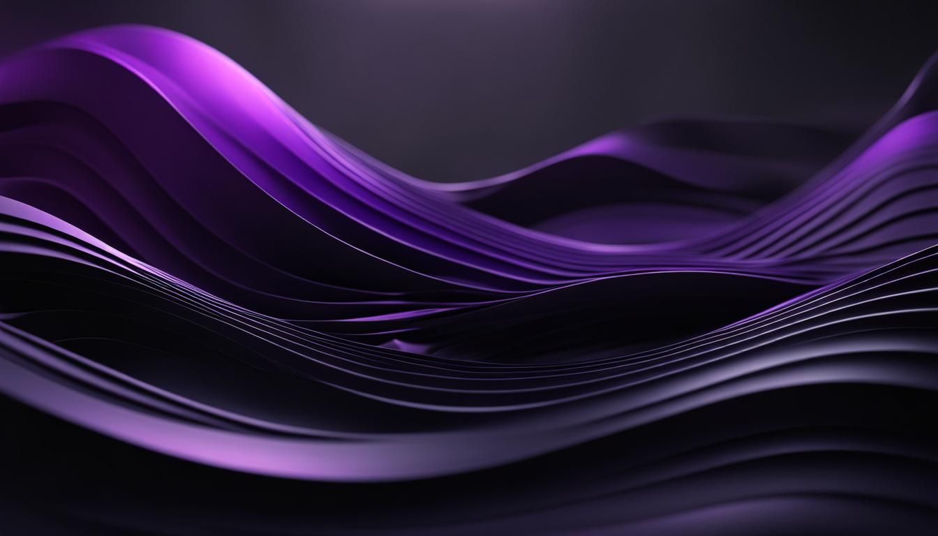 Abstract 3D Background black and dark purple 3d wave abstrac...